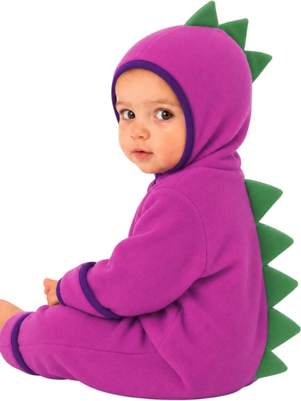 BRAND NEW Cuddle Club Dinosaur Fleece Baby Bunting Suit (6-12m)